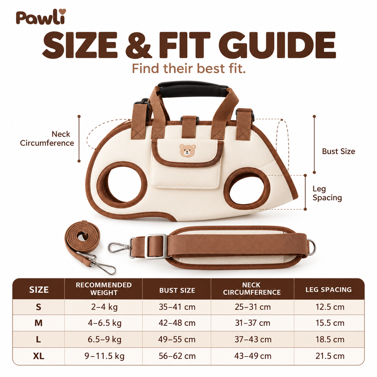 Pawli™ | Small Dog Carrier Bag